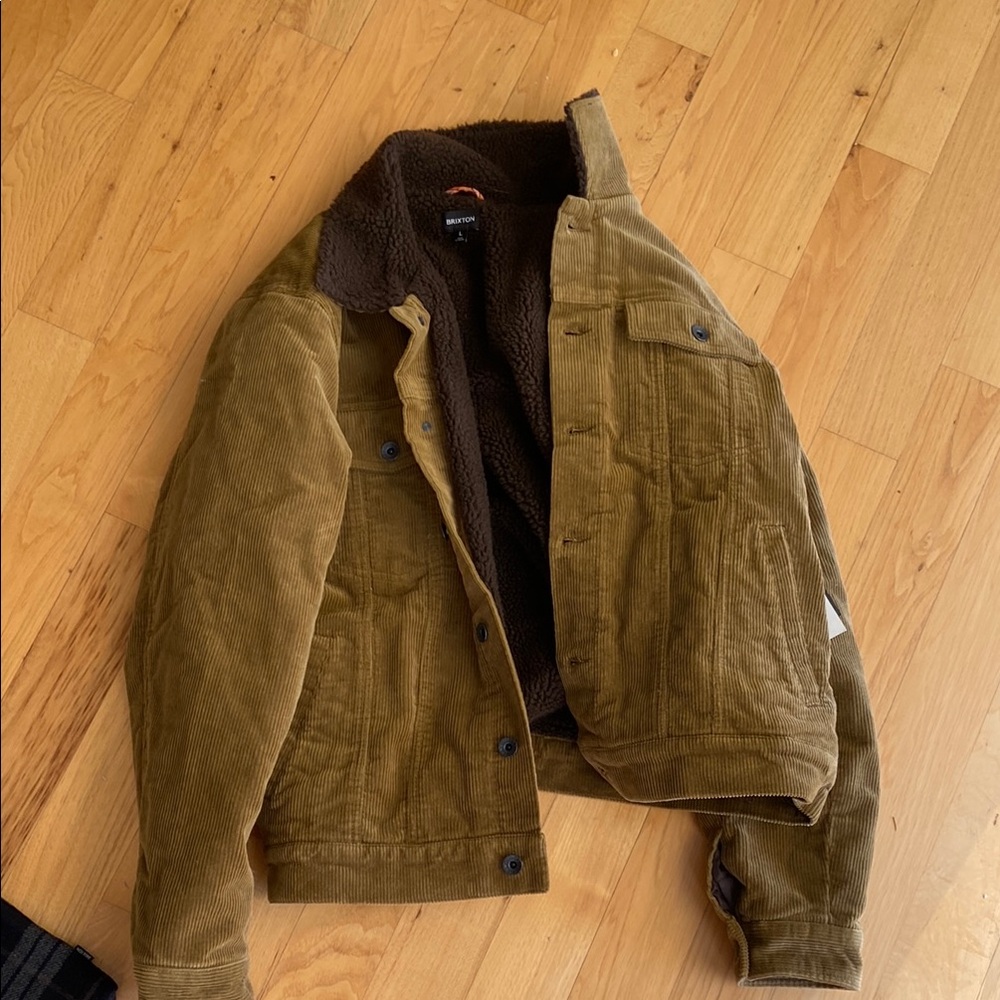 Brixton Brown Lightweight Corduroy Shirt Jacket